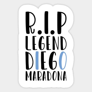 RIP diego maradona 10 Sticker